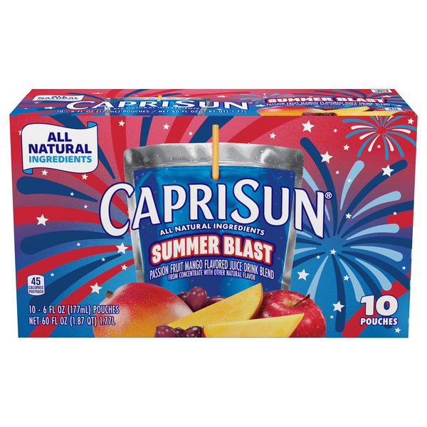 Capri Sun Summer Blast Juice Drink Blend - 10 pk