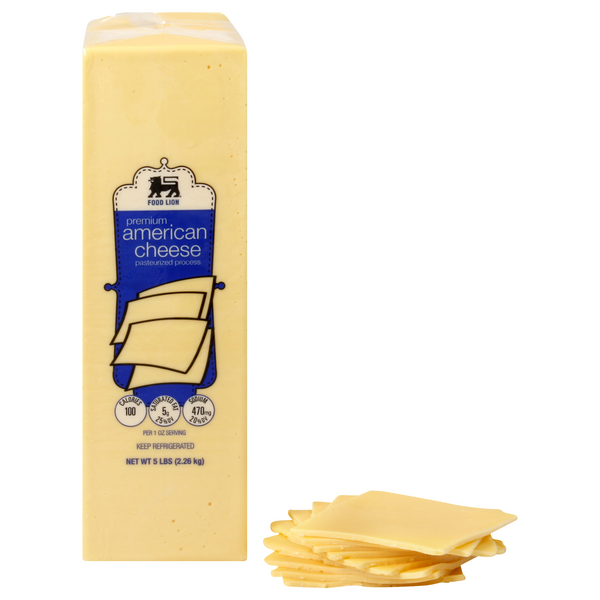 Food Lion Deli Yellow American Cheese (Regular Sliced)