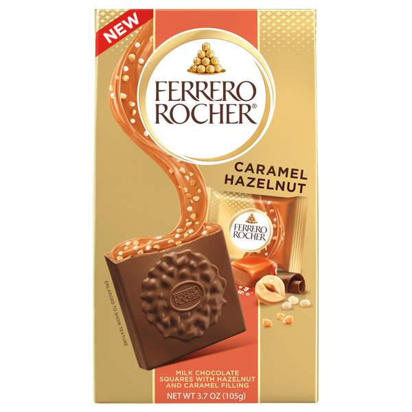 Ferrero Rocher Caramel Hazelnut Squares Candy