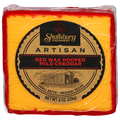 Shullsburg Creamery Artisan Red Wax Hooped Mild Cheddar Cheese Block
