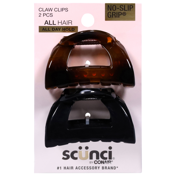 Scunci No Slip Grip Jaw Clips
