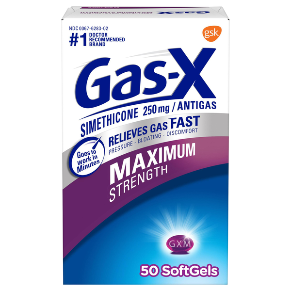 Gas-X Anti Gas 250mg Maximum Strength SoftGels