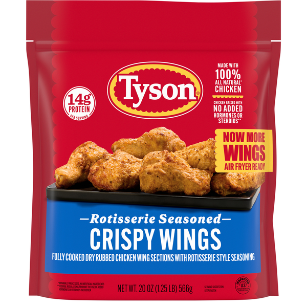 Tyson Rotisserie Seasoned Crispy Wings Frozen