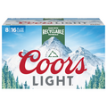 Coors Light Lager Beer - 8 pk