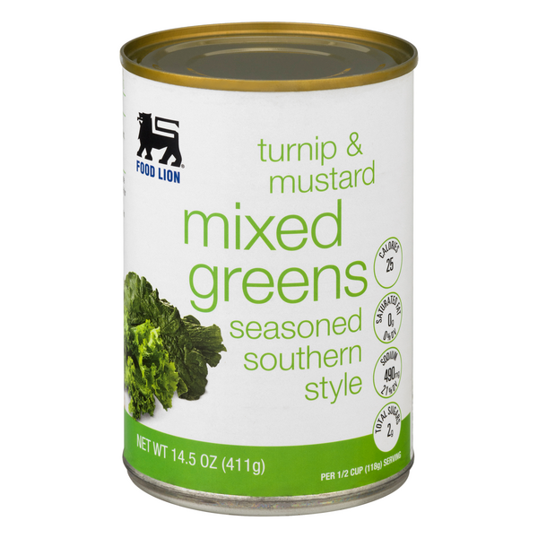Save on Food Lion Turnip & Mustard Mixed Greens Southern Style Seasoned