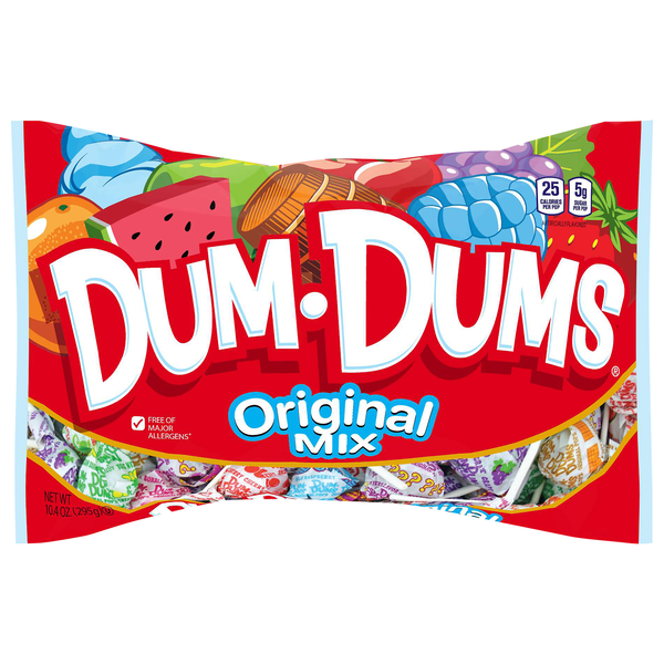 Dum Dums Original Mix Lollipops Candy