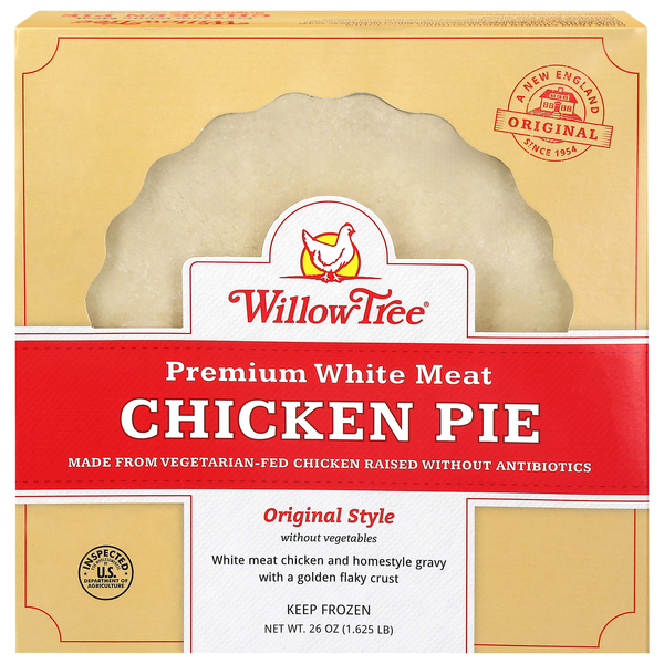 Willow Tree Original White Meat Chicken Pie without Vegetables Frozen Meal