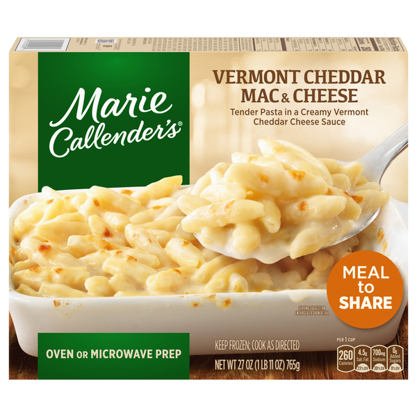Marie Callender's Vermont White Cheddar Mac & Cheese Frozen Meal To Share
