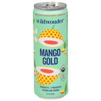 Wildwonder Mango Gold Prebiotic + Probiotic Sparkling Drink