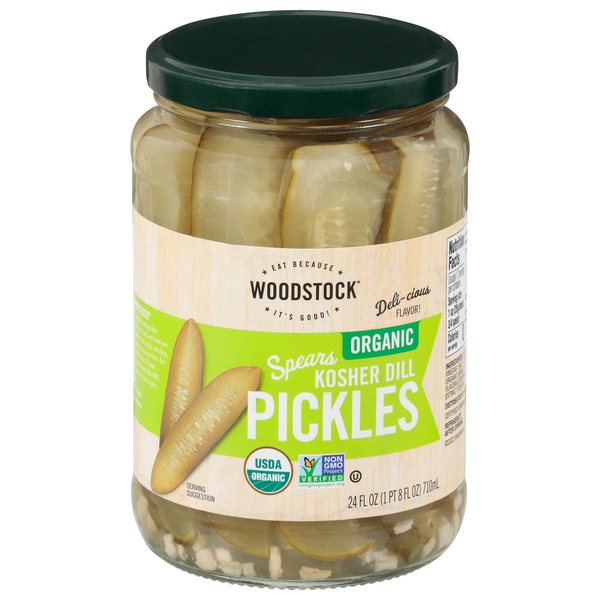 Woodstock Organic Kosher Dill Pickle Spears