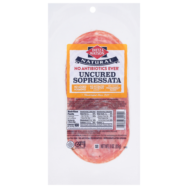 Save on Dietz & Watson Uncured Sopressata Order Online Delivery Giant