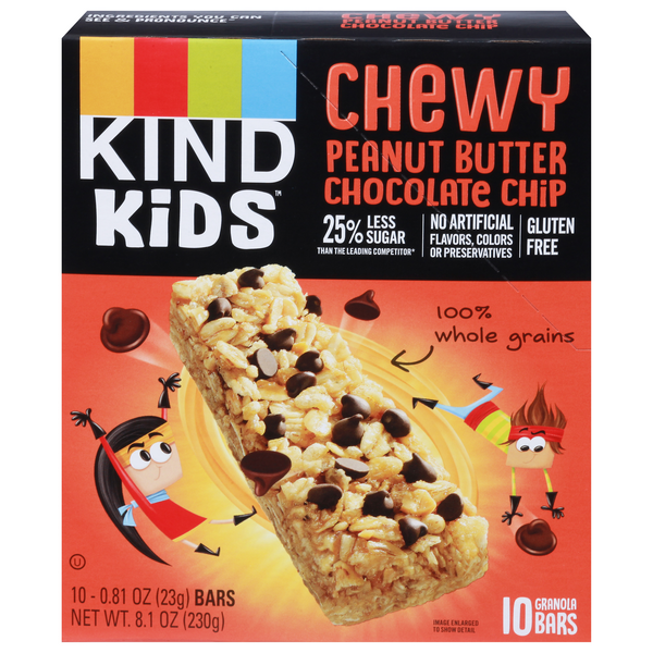 Save on KIND Kids Granola Bars Chewy Peanut Butter Chocolate Chip 10