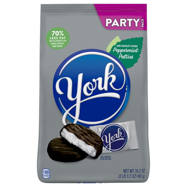 York Dark Chocolate Peppermint Patties Candy Party Pack