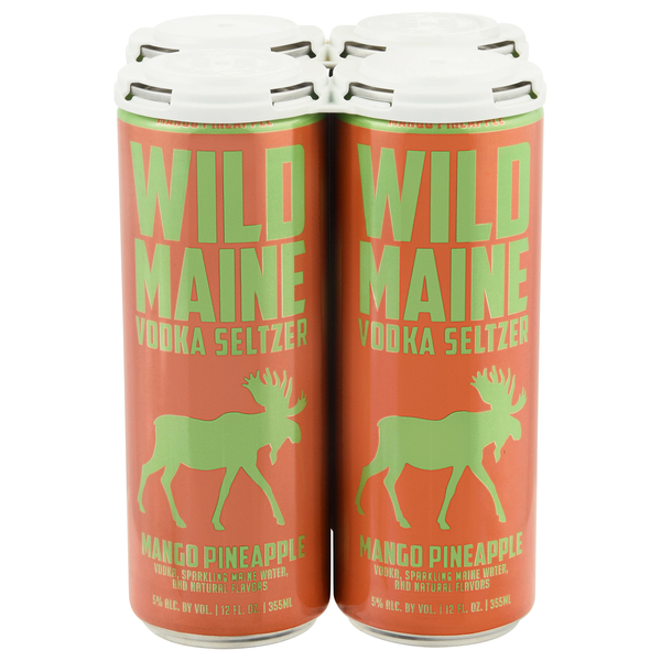 Wild Maine Mango Pineapple Vodka Seltzer - 4 pk
