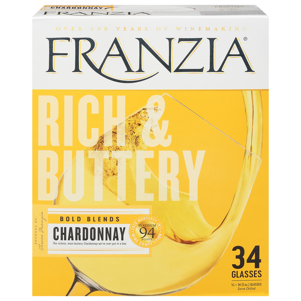 Franzia Rich & Buttery Chardonnay Wine Box