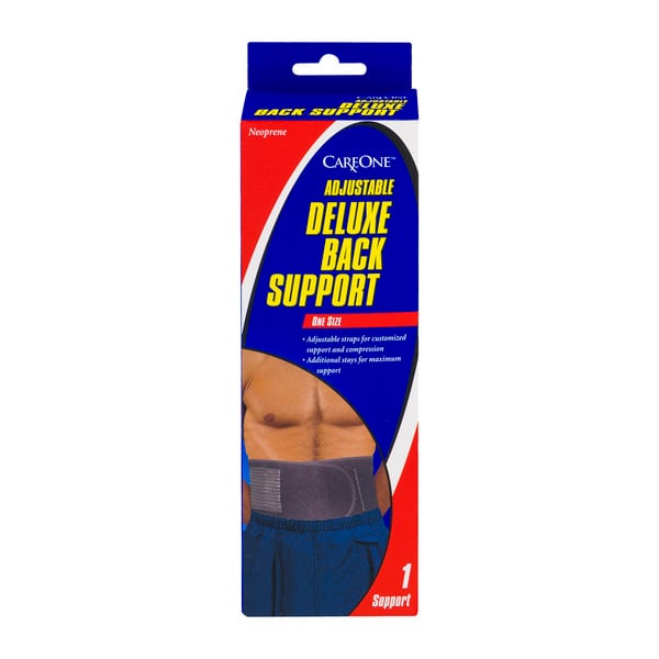 CareOne Adjustable Deluxe Back Support One Size