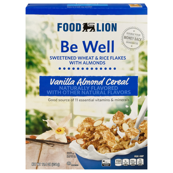 Food Lion Be Well Vanilla Almond Cereal