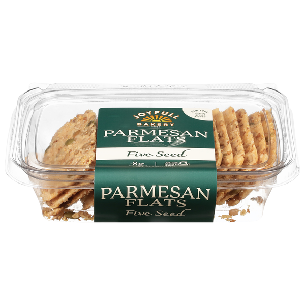 Joyfull Bakery Five Seed Parmesan Flats Crackers