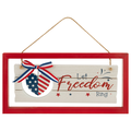 Smart Living Patriotic Wood Decor Let Freedom Ring Sign