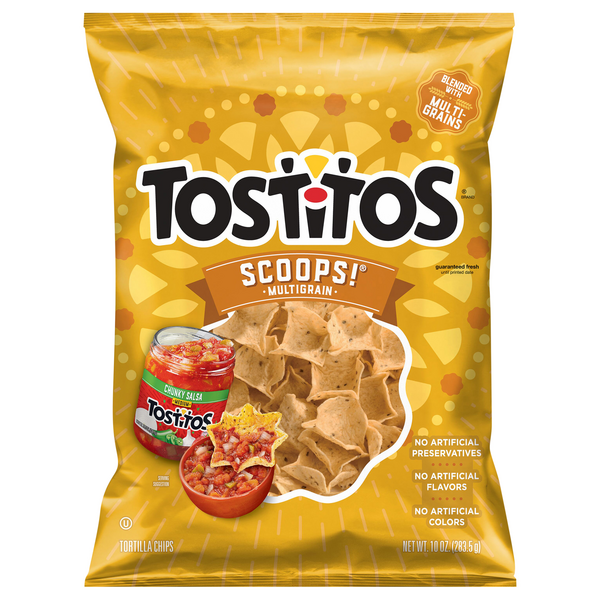 Save on Tostitos Scoops! Multigrain Tortilla Chips Order Online