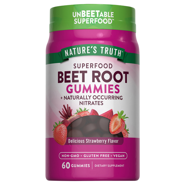 Nature's Truth Super Food Strawberry Flavor Beet Root Gummies