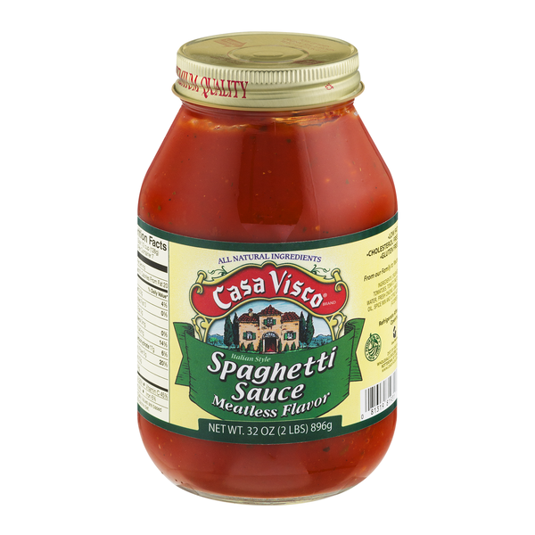 Casa Visco Meatless Flavor Spaghetti Sauce
