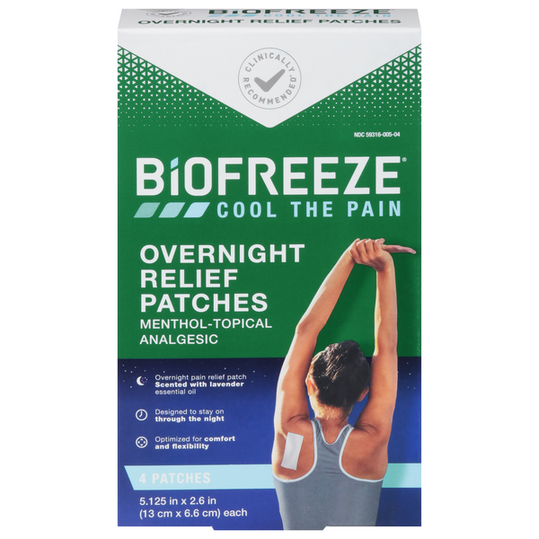 Save on Biofreeze Overnight Relief Patches Order Online Delivery Giant