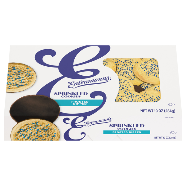 Entenmann's Sprinkled Frosted Dipped Cookies