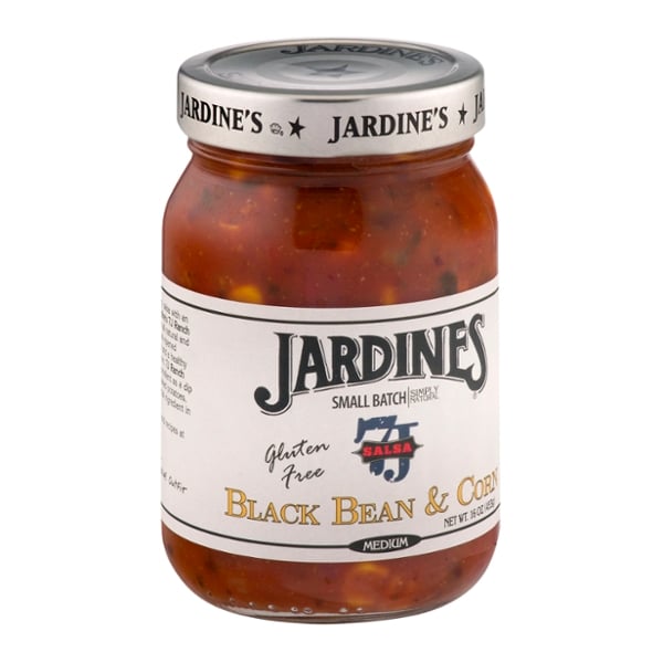Jardines 7J Gluten Free Medium Black Bean & Corn Salsa