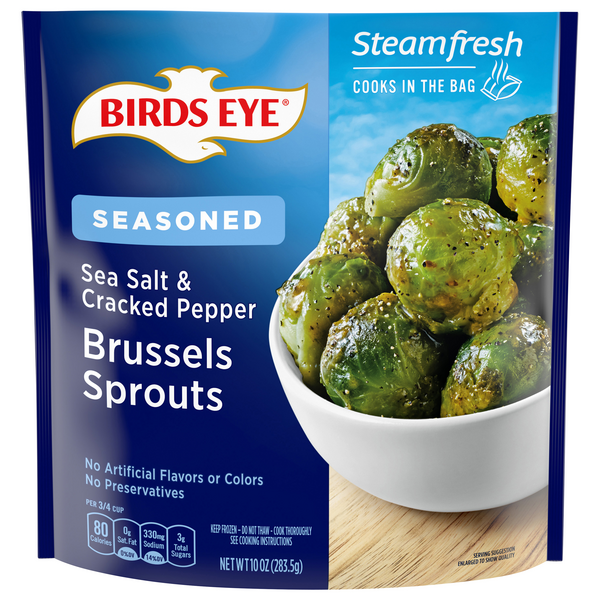 Birds Eye Steamfresh Seasoned Sea Salt & Cracked Pepper Brussels Sprouts