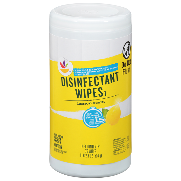Giant Lemon Scent Disinfectant Wipes