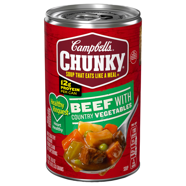 Campbell's Chunky Healthy Request Beef with Country Vegetables Soup