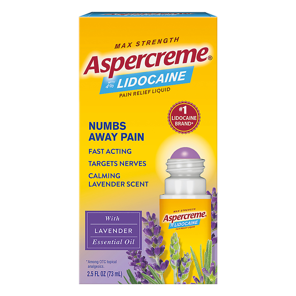 Aspercreme Pain Relieving Liquid with Lavender Essential Oil Max Strength