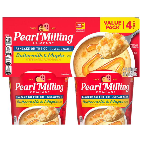 Pearl Milling Company Buttermilk & Maple Pancake On The Go Mix - 4 ct