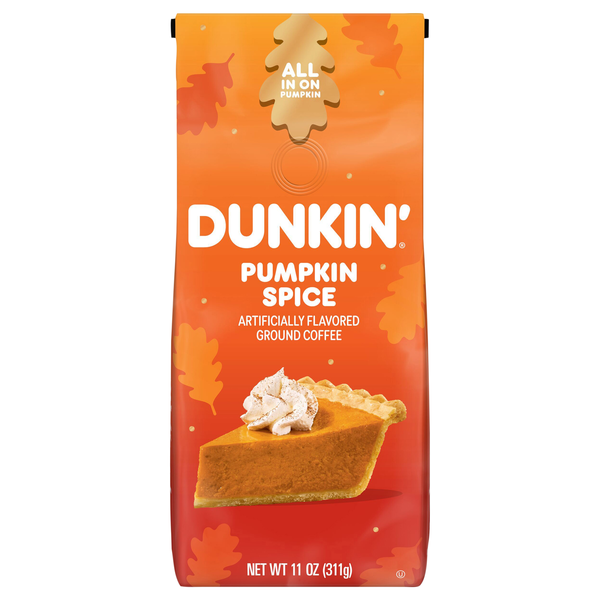 Dunkin' Limited Edition Pumpkin Spice Flavored Medium Roast Ground Coffee