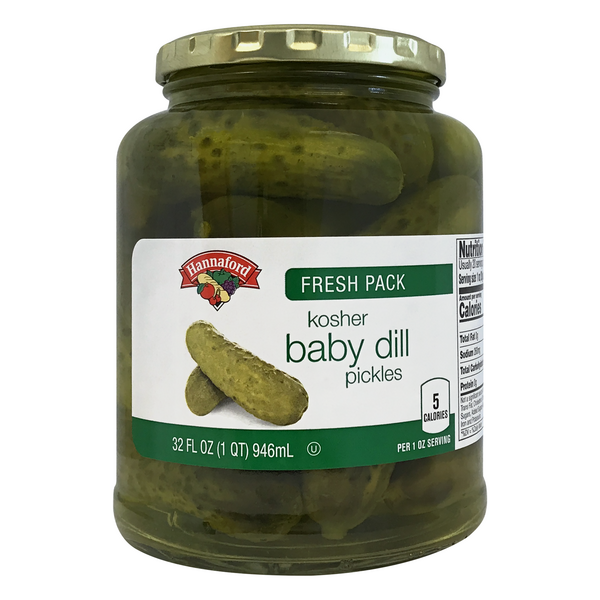 Hannaford Kosher Baby Dills Pickles Fresh Pack