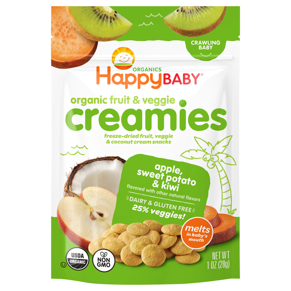 Happy Baby Organics Creamies Apple Sweet Potato & Kiwi Pack