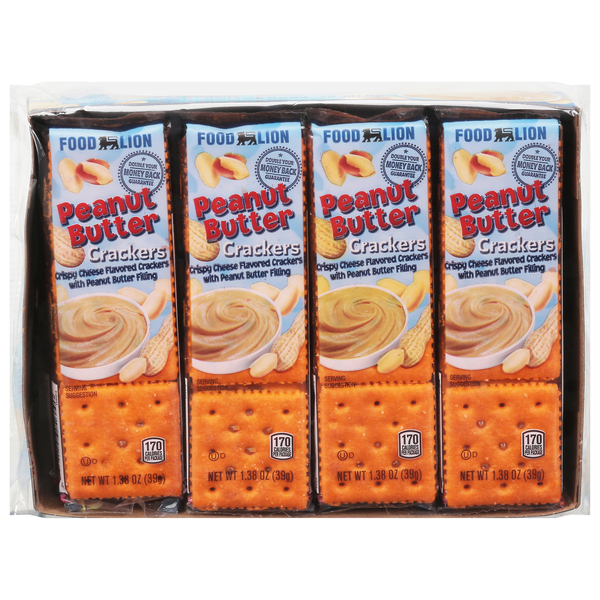 Food Lion Peanut Butter & Cheese Sandwich Crackers - 8 ct