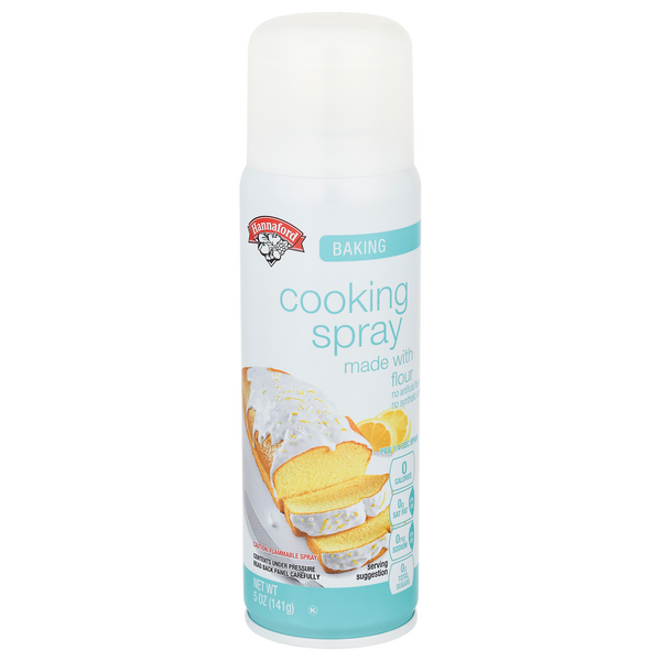 Hannaford Baking Cooking Spray Made with Flour