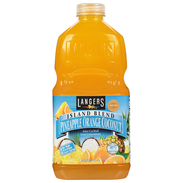Langers Island Blend Pineapple Orange Coconut Juice Cocktail