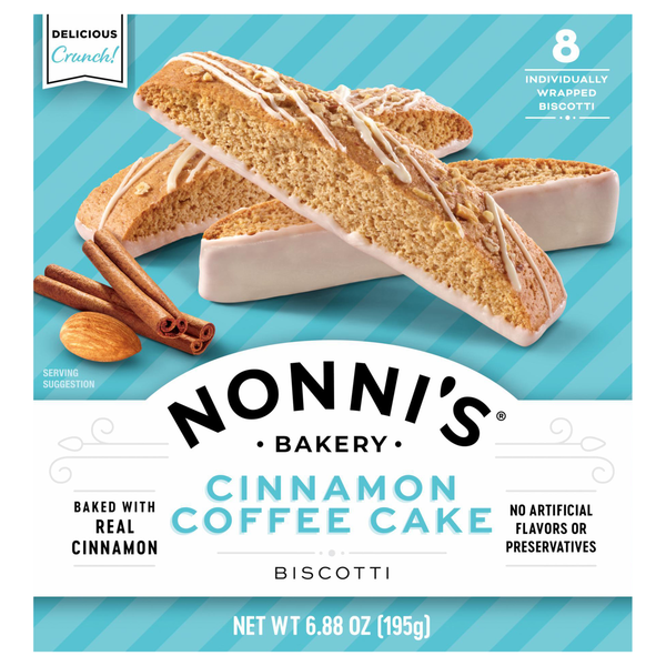 Nonni's Cinnamon Streusel Biscotti - 8 ct