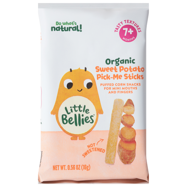 Baby Bellies Organic Sweet Potato Pick-Me Sticks Puffed Snacks 7+ Months