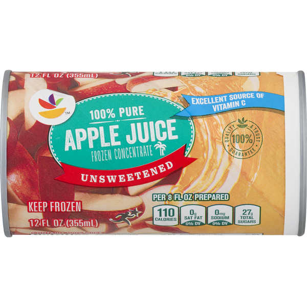 Our Brand Unsweetened 100% Pure Apple Juice Frozen Concentrate