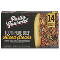 Philly-Gourmet 100% Pure Beef Sliced Steaks - 14 ct Frozen