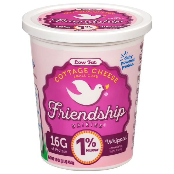Friendship Dairies 1% Low Fat Small Curd Whipped Cottage Cheese