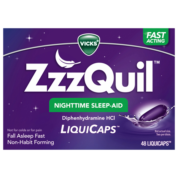 Vicks ZzzQuil Nighttime Sleep-Aid Liquicaps