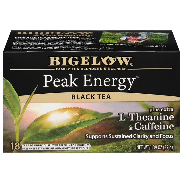 Bigelow Peak Energy Black Tea Bags