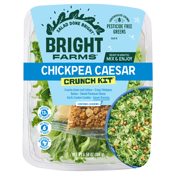 BrightFarms Chickpea Caesar Salad Crunch Kit