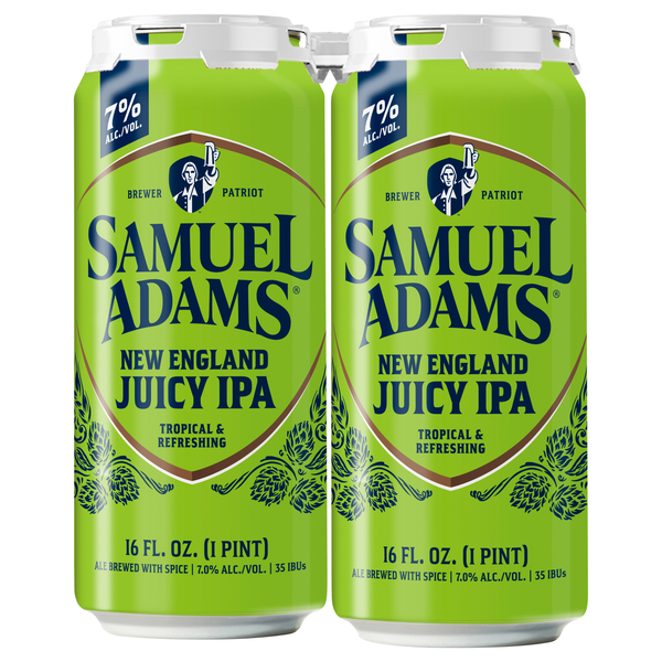 Samuel Adams New England Juicy IPA Beer - 4 pk
