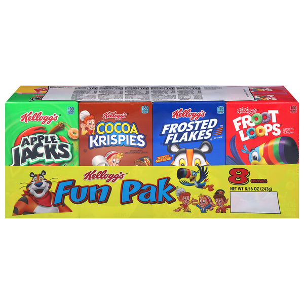 Kellogg's Fun Pak Variety Cereal - 8 ct